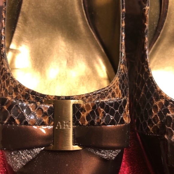 Brand New Snake Skin Pint Anne Klein shoes size 8 - Picture 3 of 8